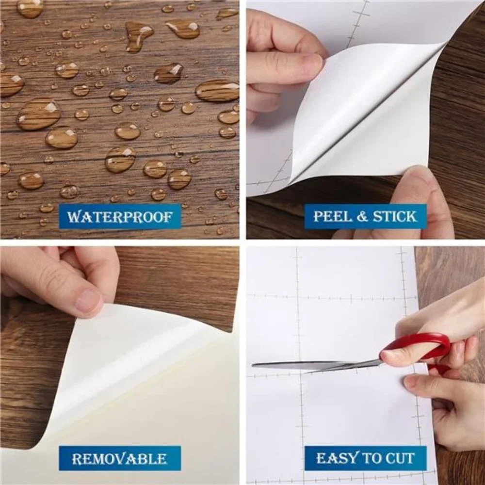 Thick Brown Birch Wood Contact Paper Self Adhesive Wallpaper15.8